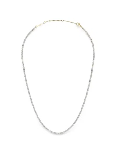 Daniel Wellington Classic Crystal-embellished Tennis Necklace In Metallic