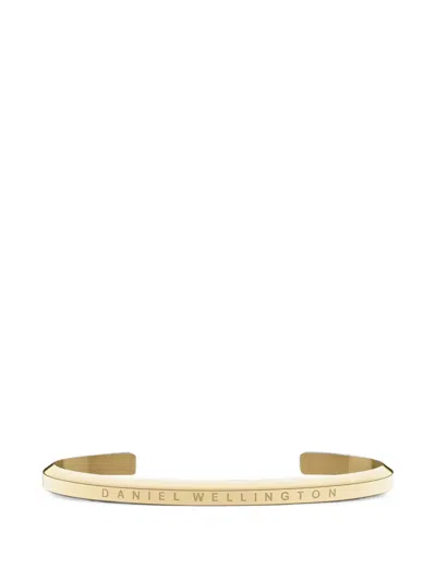 Daniel Wellington Classic Engraved Cuff Bracelet In Gold