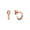 Daniel Wellington Classic Lumine Rose Gold-tone Earrings In Gold