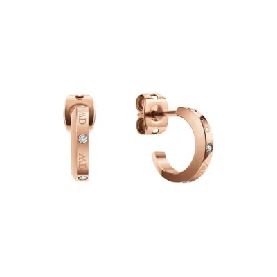 Daniel Wellington Classic Lumine Rose Gold-tone Earrings