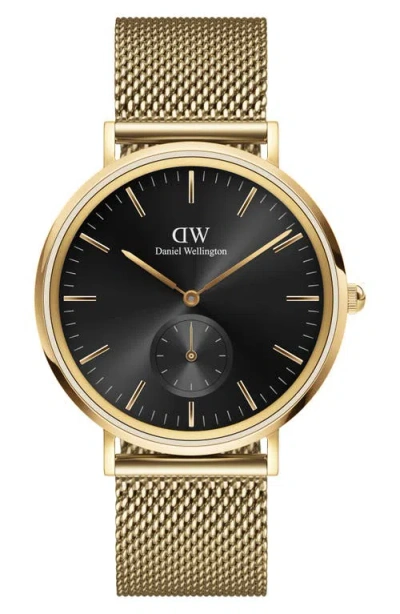 Daniel Wellington Classic Multi Eye Mesh Strap Watch, 40mm In Gold