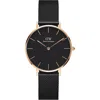 Daniel Wellington Classic Petite Mesh Strap Watch, 32mm In Multi