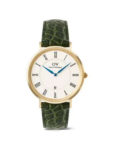 Daniel Wellington Classic Roman Numerals 40mm Watch In Multi