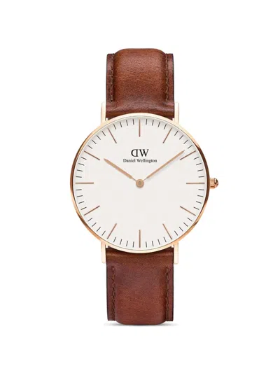 Daniel Wellington Classic St Mawes 36mm Watch In Brown