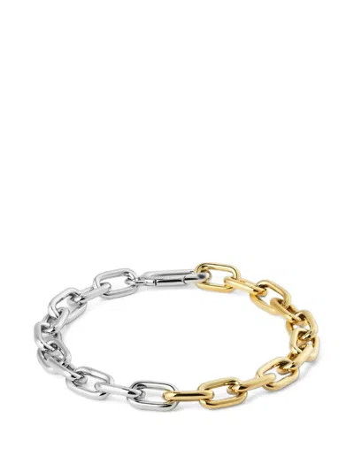 Daniel Wellington Contrast Two-tone Cable-link Bracelet In Multi