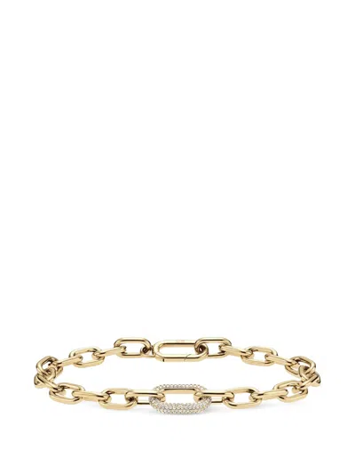 Daniel Wellington Crystal-embellished Chain-link Bracelet In Gold
