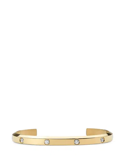 Daniel Wellington Crystal-embellished Cuff Bracelet In Gold