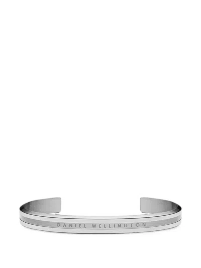 Daniel Wellington Elan Logo-engraved Cuff Bracelet In Silver