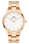 Daniel Wellington Unisex Iconic 40mm Quartz Watch In Gold