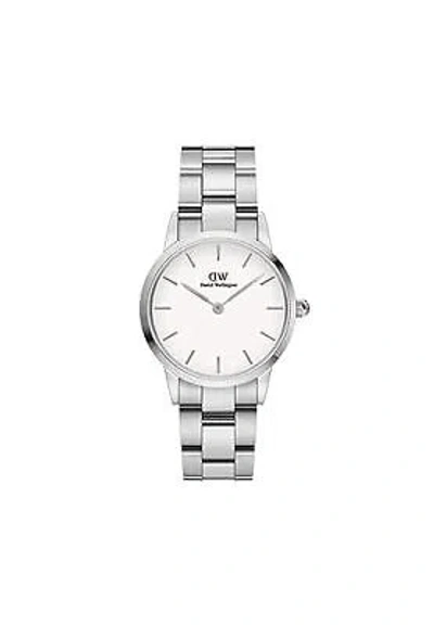 Pre-owned Daniel Wellington Iconic Link 28mm Silver