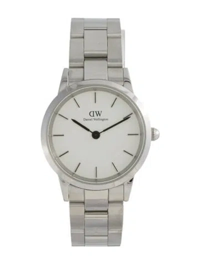 Pre-owned Daniel Wellington Iconic Link Watch, 28mm In Multi