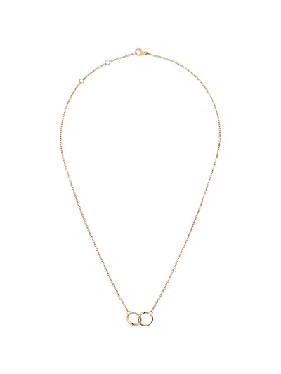 Daniel Wellington Interlocking Circle Pendant Necklace In Gold