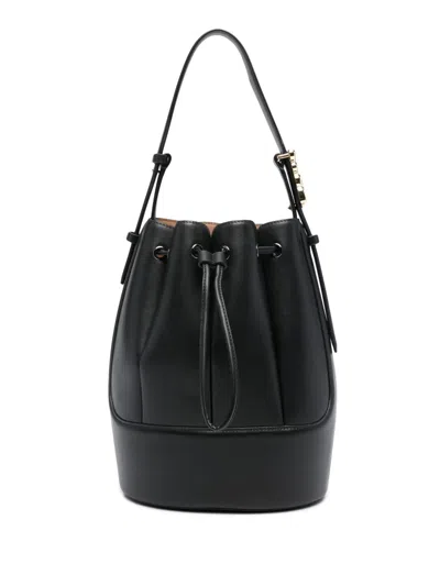 Daniel Wellington Lewis Faux-leather Bucket Bag In Black