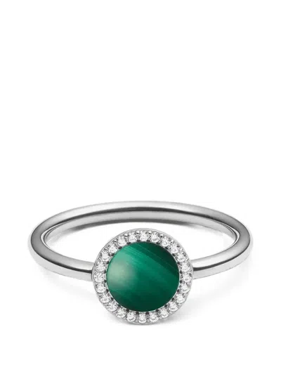 Daniel Wellington Malachite Embellished Ring In Green