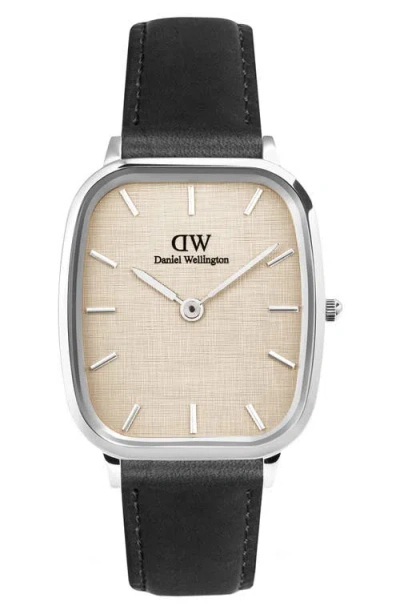Daniel Wellington Marlon Sheffield Linen 35mm In Yellow