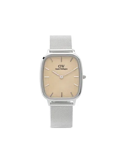 Daniel Wellington Marlon Sterling Linen 36mm In Neutrals