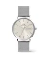 Daniel Wellington Classic Day Display Sterling Mesh Strap Watch, 40mm In Silver