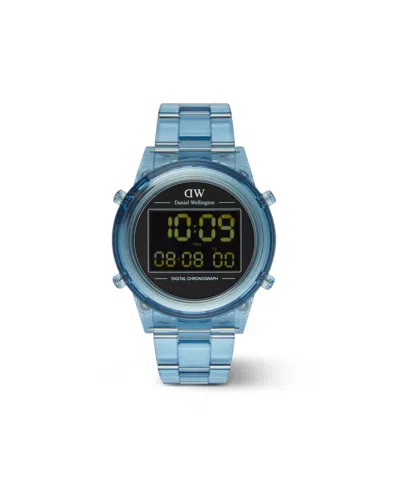 Daniel Wellington Men's Chronograph Blue Plastic Watch, 42mm