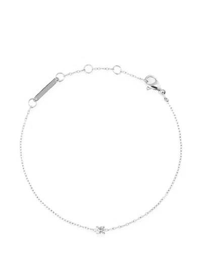 Daniel Wellington Mirelle Solitaire Crystal-embellished Chain Bracelet In Silver
