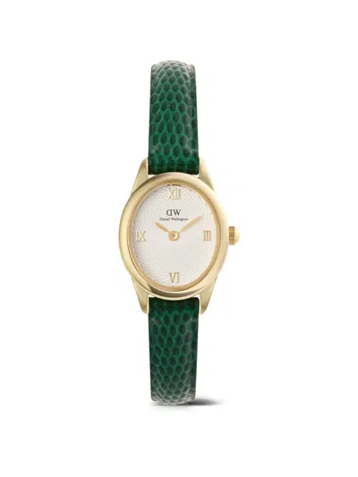 Daniel Wellington Ophelia Mini Guilloché 25mm Watch In Green