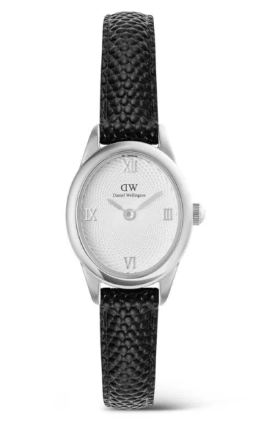 Daniel Wellington Ophelia Mini Leather Strap Watch, 22mm X 25.5mm In Multi
