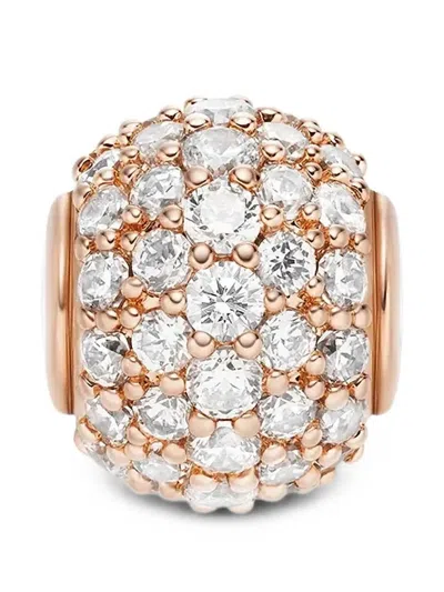 Daniel Wellington Pavé Crystal-embellished Necklace Charm In Gold