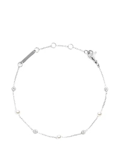 Daniel Wellington Pearl Crystal-embellished Bracelet In Silver