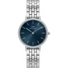 Daniel Wellington Unisex Analog Silver-tone Stainless Steel Watch, 28mm In Metallic