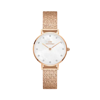 Daniel Wellington Petite Lumine Pressed Piano Rose Gold-tone Ladies Watch