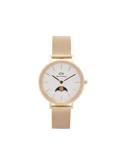 Daniel Wellington Petite Lune Evergold 32mm In White