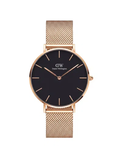 Daniel Wellington 프티 멜로즈 메시 스트랩 36mm 시계 In Gold