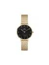 Daniel Wellington Petite Pressed Studio Lumine 28mm In Black