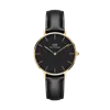 Daniel Wellington Petite Sheffield Leather Ladies Watch In Black