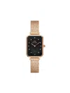Daniel Wellington Quadro 20x26 Pressed Studio Watch In Pink