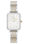 Daniel Wellington Quadro Bracelet Watch, 20mm X 26mm In Metallic