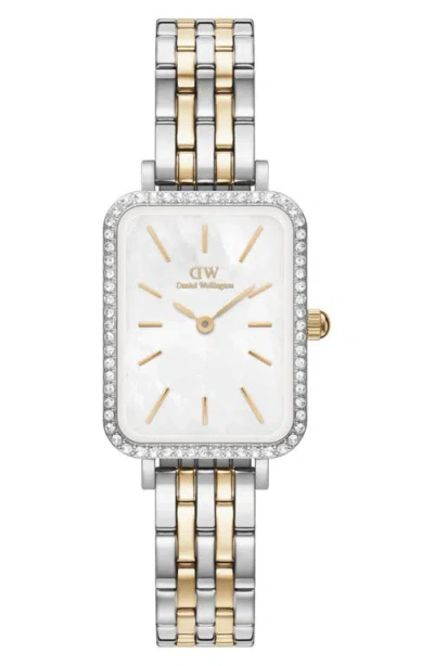 Daniel Wellington Quadro Bracelet Watch, 20mm X 26mm In Gold