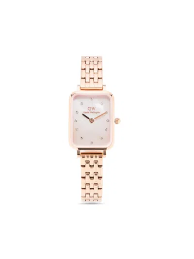 Daniel Wellington Quadro Lumine 26mm In Rosa