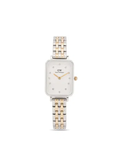 Daniel Wellington Quadro Lumine 5-link 26mm In Weiss