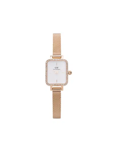 Daniel Wellington Quadro Mini Lumine 18mm In 白色