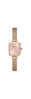 Daniel Wellington Quadro Mini Melrose Blush Rose Gold-tone Ladies Watch