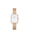 Daniel Wellington Quadro Pressed Studio Lumine 26mm In 白色
