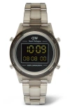 Daniel Wellington Retro Digital Bracelet Watch, 36mm In Transparent Soft Grey