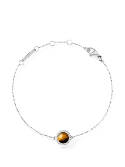 Daniel Wellington Armband Mit Rundem Tigerauge In Green