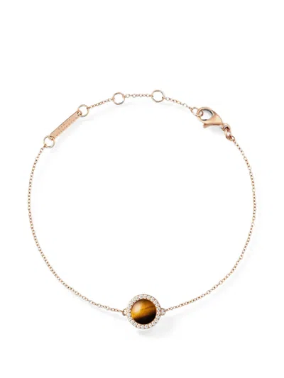 Daniel Wellington Halskette Mit Tigerauge-detail In Gold
