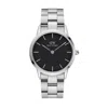 Daniel Wellington Unisex Iconic Link Silver-tone Stainless Steel Watch 36mm In Silver