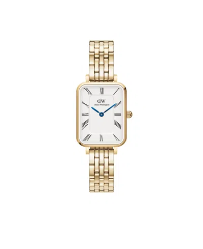 Daniel Wellington Unisex Analog Gold-tone Stainless Steel Watch, 20mm
