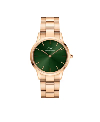 Daniel Wellington Unisex Analog Rose Gold-tone Stainless Steel Watch, 32mm