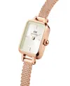 Daniel Wellington Women's Analog Rose Gold-tone Stainless Steel Watch Set, 18mm In Metallic