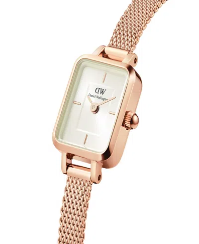 Daniel Wellington Women's Analog Rose Gold-tone Stainless Steel Watch Set, 18mm In Metallic