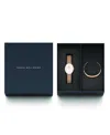 Daniel Wellington Women's Analog Rose Gold-tone Stainless Steel Watch Set, 32mm In Gold